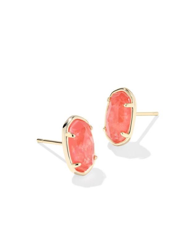 KS Grayson Stone Stud Gold - Southern Soule Designs