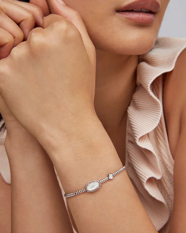 KS Grayson Stretch Bracelet Rhodium - Southern Soule Designs