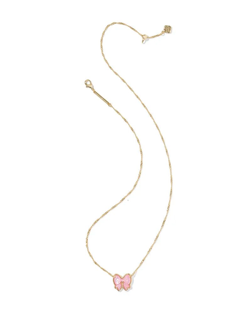 KS Haley Bow Pendant Necklace Gold - Southern Soule Designs