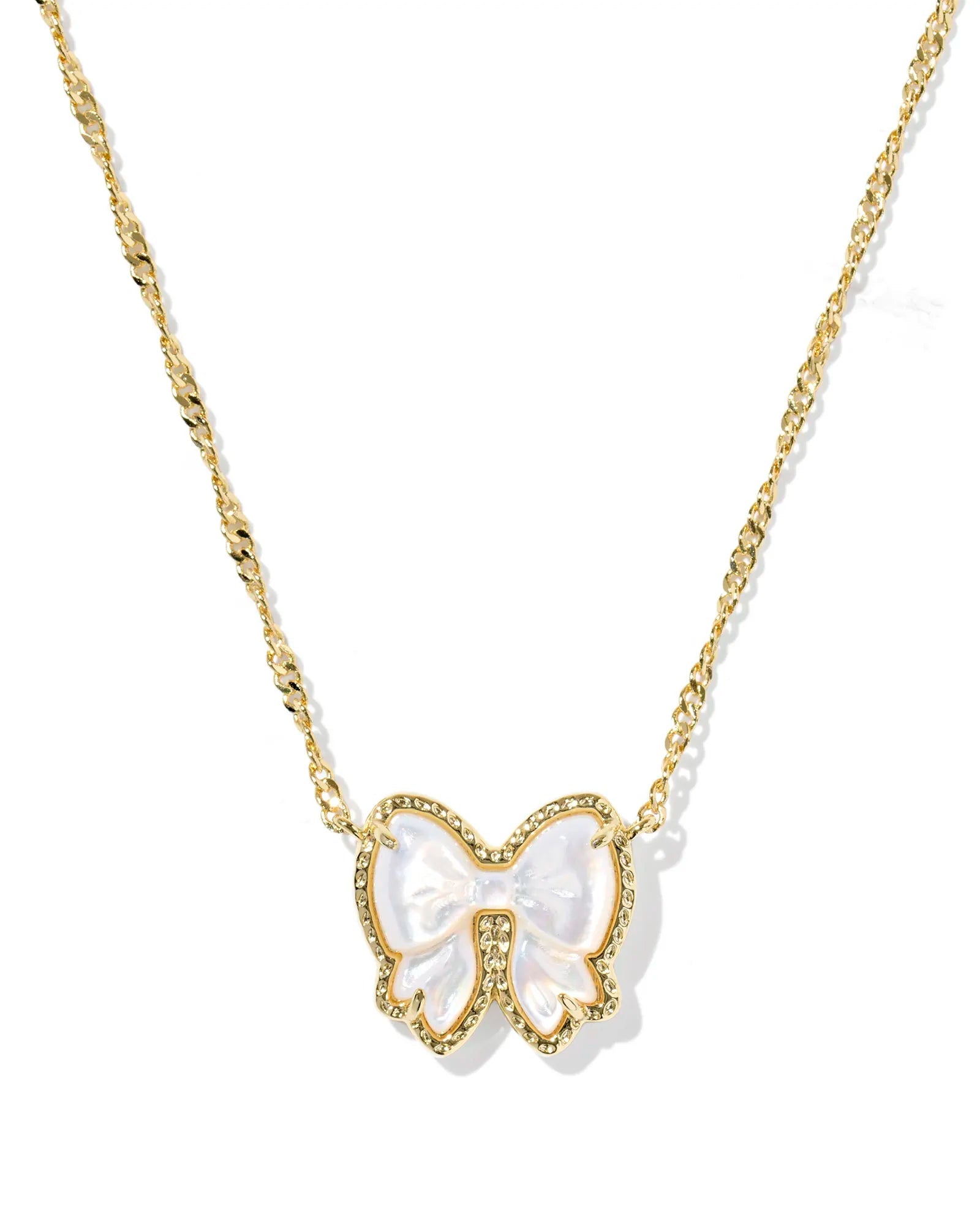 KS Haley Bow Pendant Necklace Gold - Southern Soule Designs