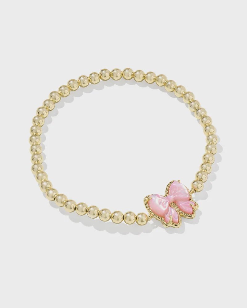 KS Haley Bow Stretch Bracelet Gold - Southern Soule Designs
