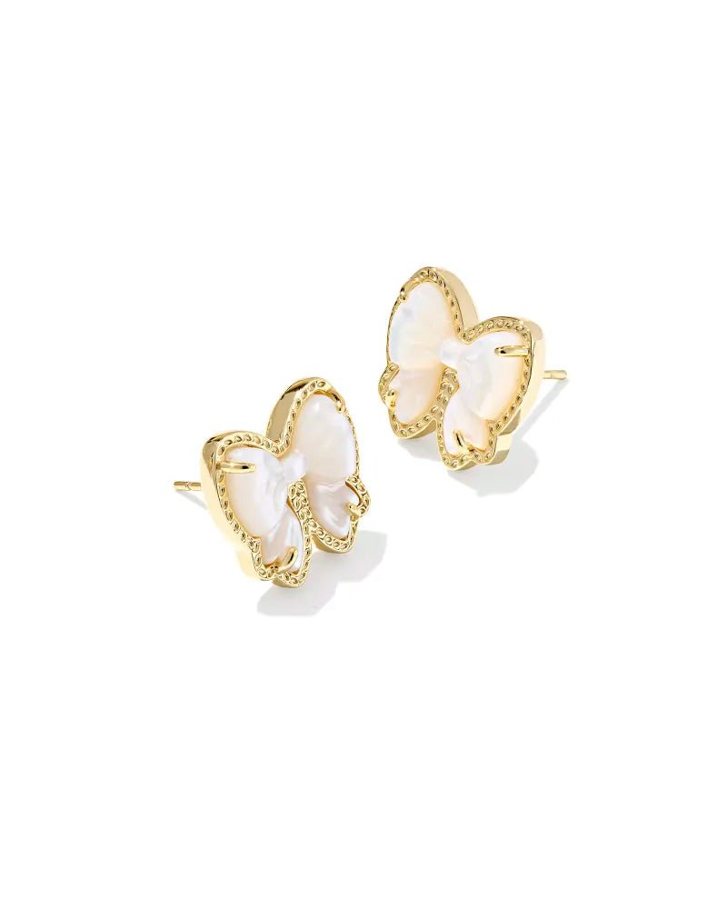KS Haley Bow Stud Gold - Southern Soule Designs