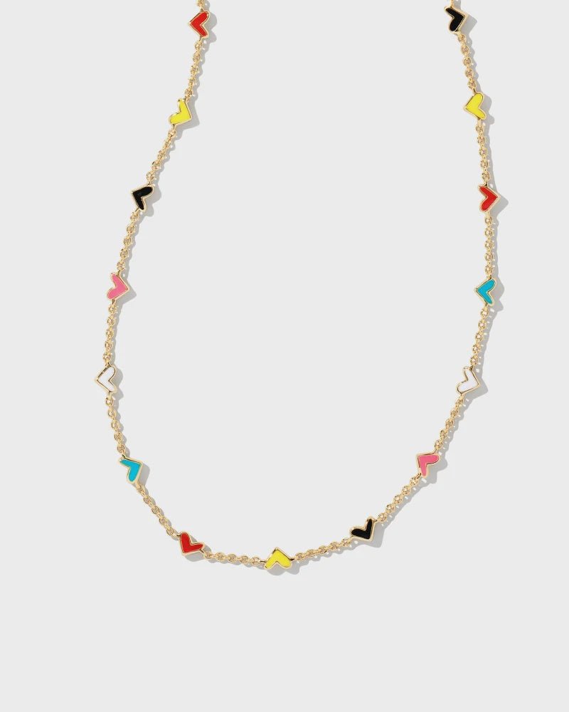 KS Haven Heart Necklace Gold Multi Mix - Southern Soule Designs
