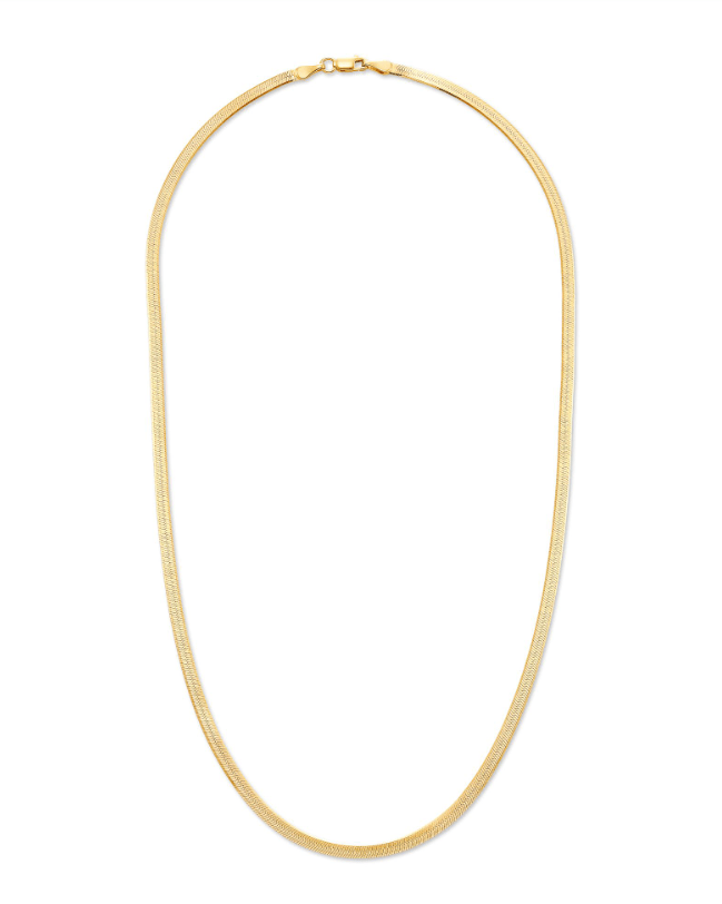 KS Herringbone 18k Gold Vermeil Chain - Southern Soule Designs