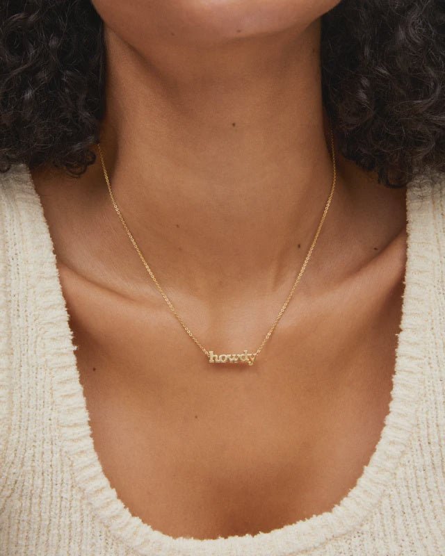 KS Howdy Pendant Necklace - Southern Soule Designs