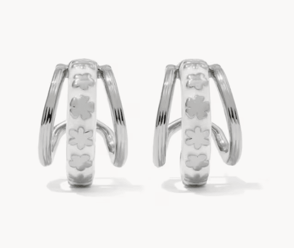 KS Jane Silver Huggie Earring - Southern Soule Designs