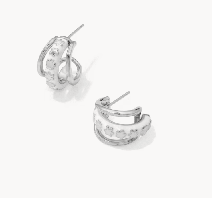 KS Jane Silver Huggie Earring - Southern Soule Designs