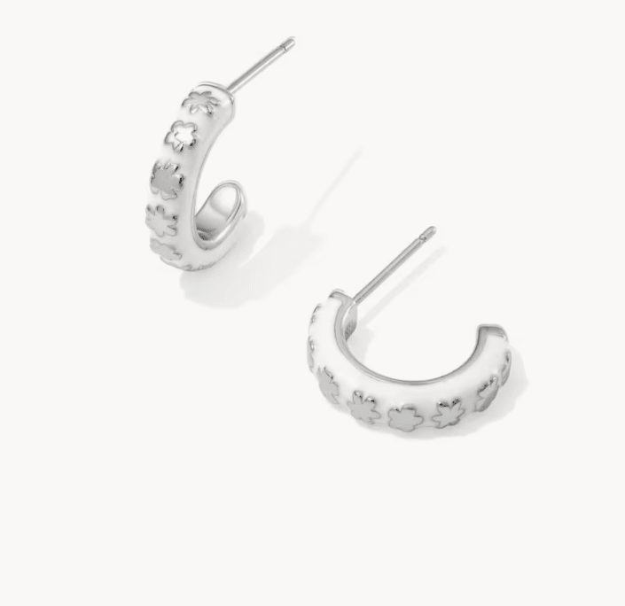 KS Jane Silver Huggie Earring - Southern Soule Designs