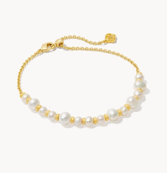 KS Jovie Gold Beaded DLCT Chain Bracelet - Southern Soule Designs