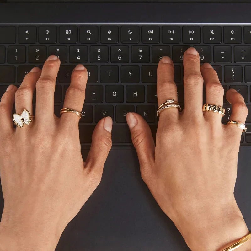 KS Kaitlin Band Ring Gold - Southern Soule Designs