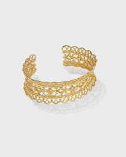 KS Krista Lace Gold Cuff - Southern Soule Designs
