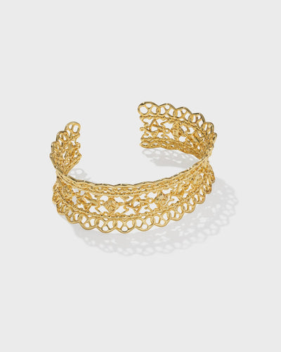 KS Krista Lace Gold Cuff - Southern Soule Designs