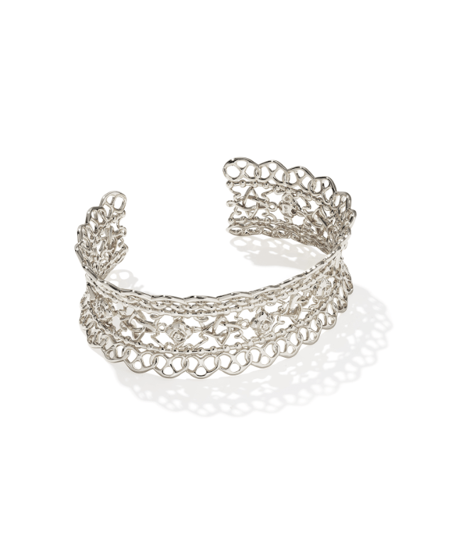 KS Krista Lace Silver Cuff - Southern Soule Designs