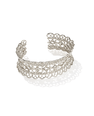 KS Krista Lace Silver Cuff - Southern Soule Designs