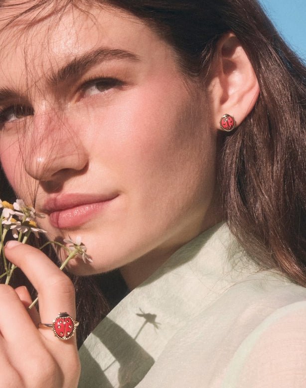 KS Ladybug Stud Earrings - Southern Soule Designs