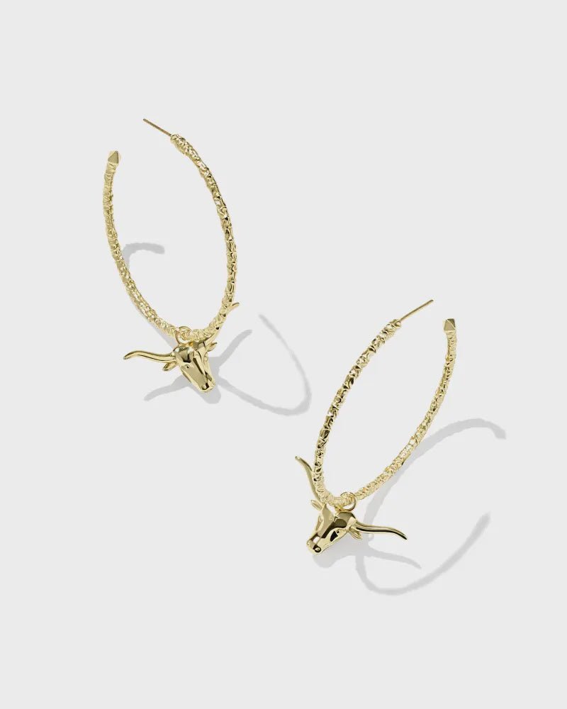 KS Longhorn Hoop Earring - Southern Soule Designs