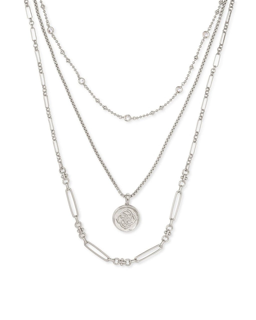 KS Medallion Triple Strand Neck - Southern Soule Designs