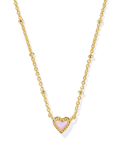 KS Mini Ari Heart Necklace Gold - Southern Soule Designs