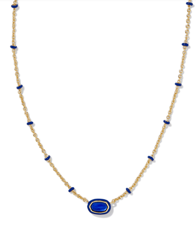 KS Mini Elisa Enamel Gold Necklace - Southern Soule Designs