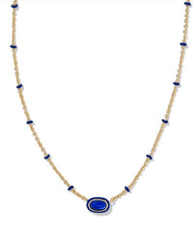 KS Mini Elisa Enamel Gold Necklace - Southern Soule Designs