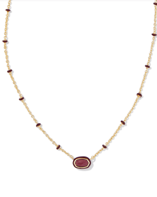 KS Mini Elisa Enamel Gold Necklace - Southern Soule Designs