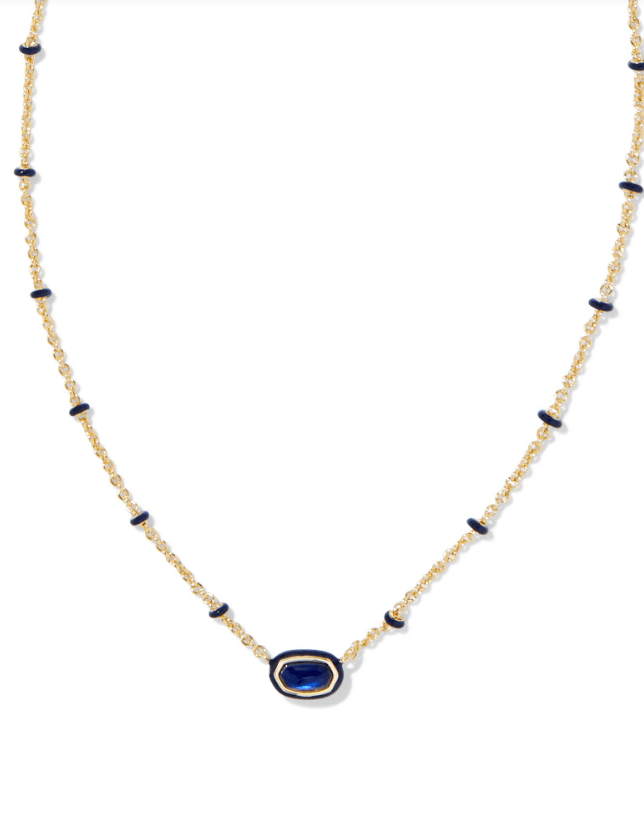 KS Mini Elisa Enamel Gold Necklace - Southern Soule Designs