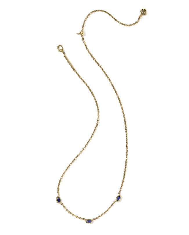 KS Mini Elisa Three Stone Necklace - Southern Soule Designs