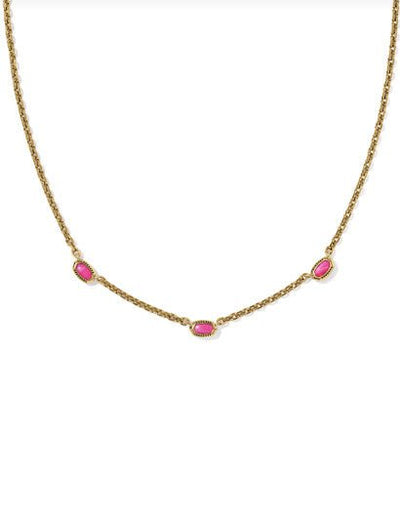 KS Mini Elisa Three Stone Necklace - Southern Soule Designs