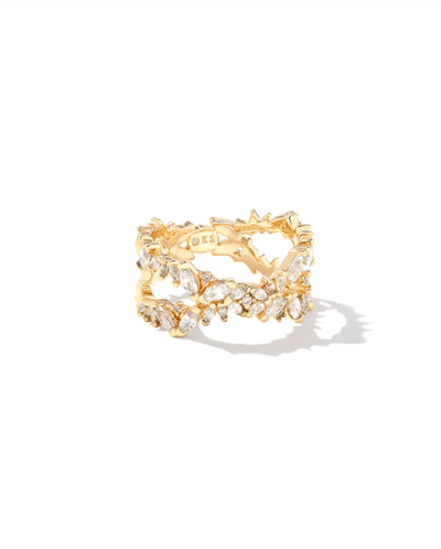 KS Rosalie Double Band Gold Ring - Southern Soule Designs