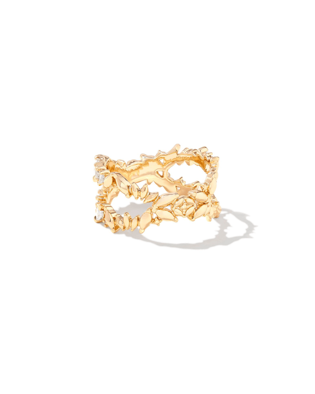 KS Rosalie Double Band Gold Ring - Southern Soule Designs