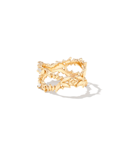 KS Rosalie Double Band Gold Ring - Southern Soule Designs