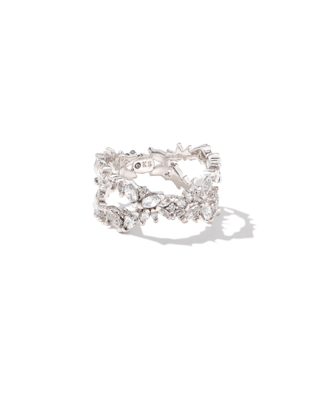 KS Rosalie Double Band Silver Ring - Southern Soule Designs