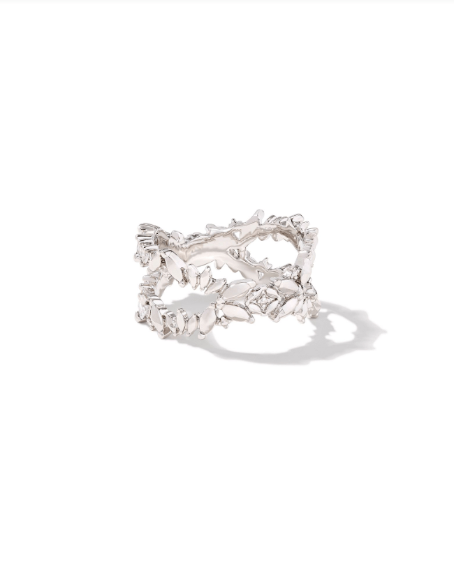 KS Rosalie Double Band Silver Ring - Southern Soule Designs