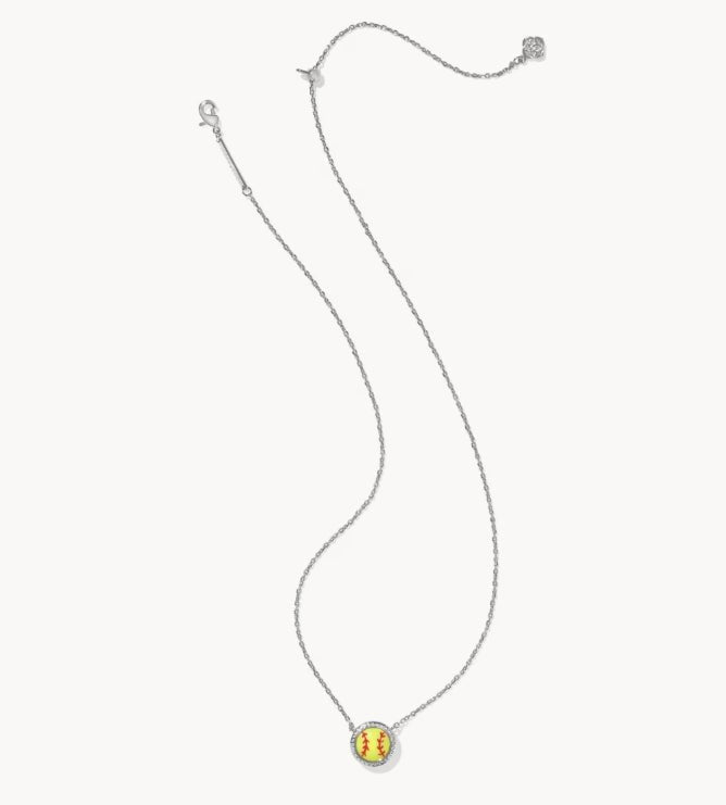 KS Softball Short Pendant Necklace - Southern Soule Designs
