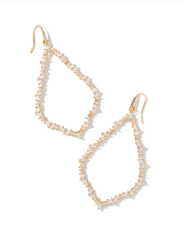 KS Sophee Crystal Open Frame Earring - Southern Soule Designs