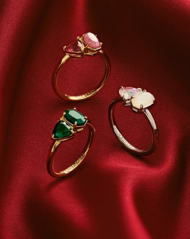 KS Tatum CZ White Mix Gold Band Ring - Southern Soule Designs