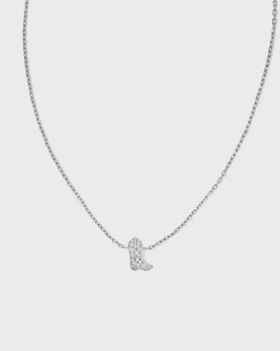 KS Tiny Cowboy Boot Pendant Necklace - Southern Soule Designs