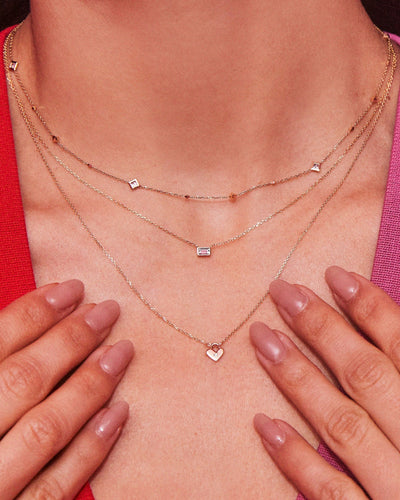 KS Tiny Heart Padlock Necklace - Southern Soule Designs