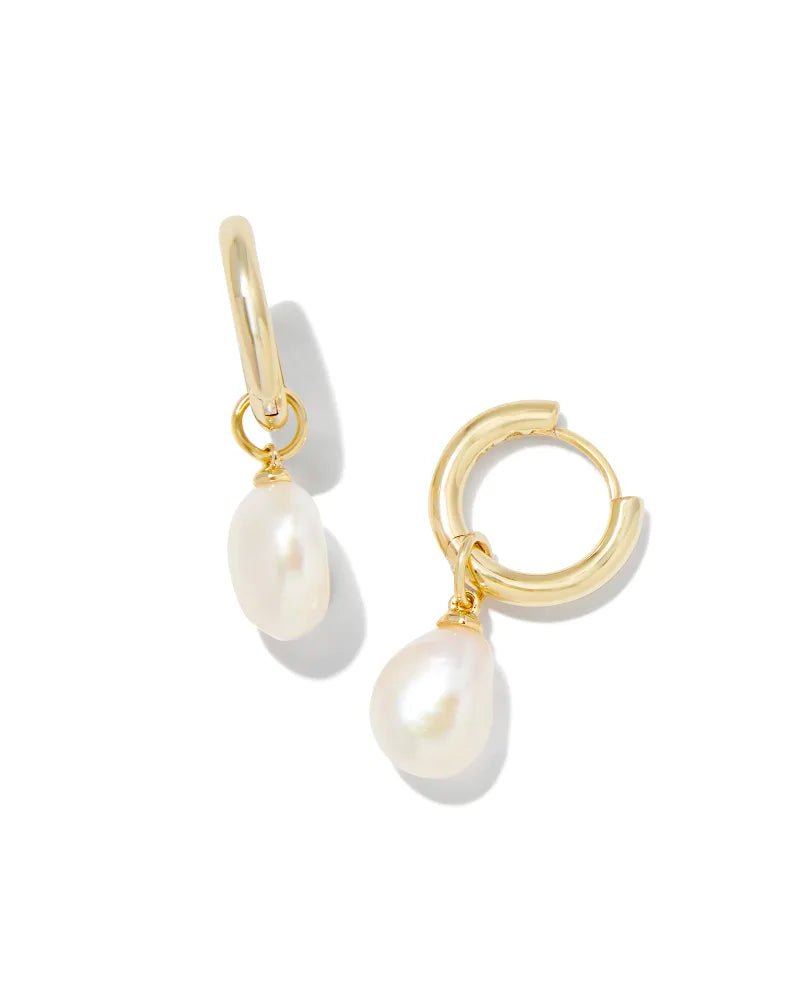 KS Willa Pearl Huggie Earrings - Southern Soule Designs