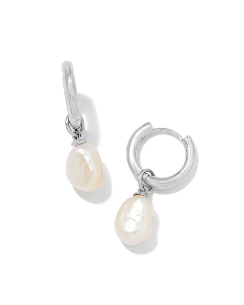KS Willa Pearl Huggie Earrings - Southern Soule Designs