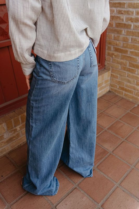 Kudos Super High Rise Wide Leg Jean V3567 - Southern Soule Designs