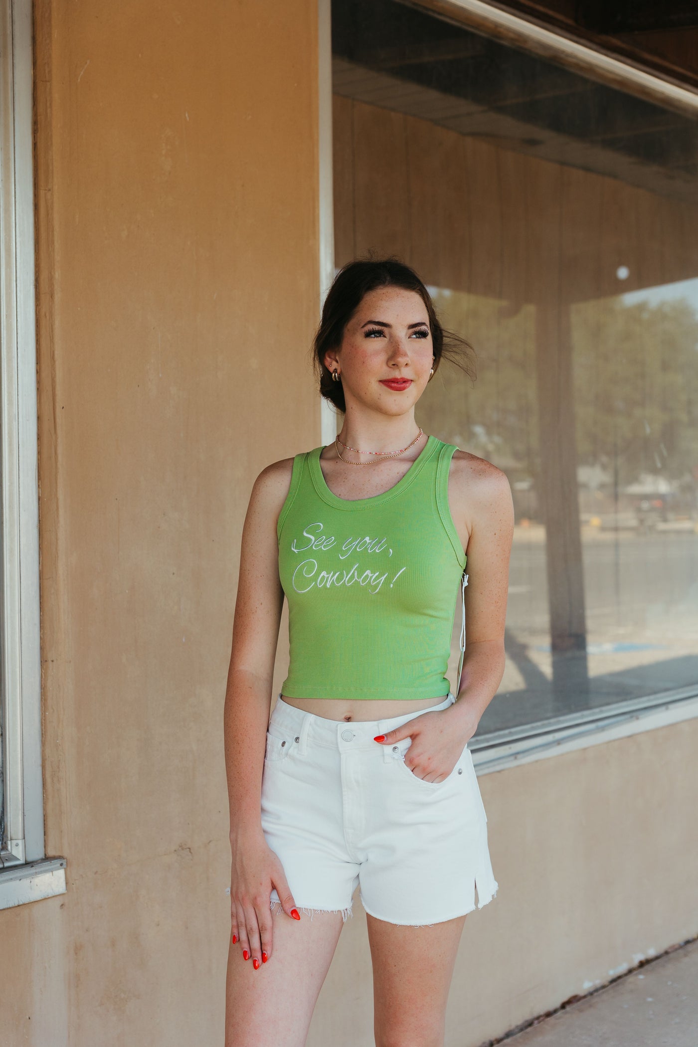 Pear See You Later Cowboy Tank BRT3277-8