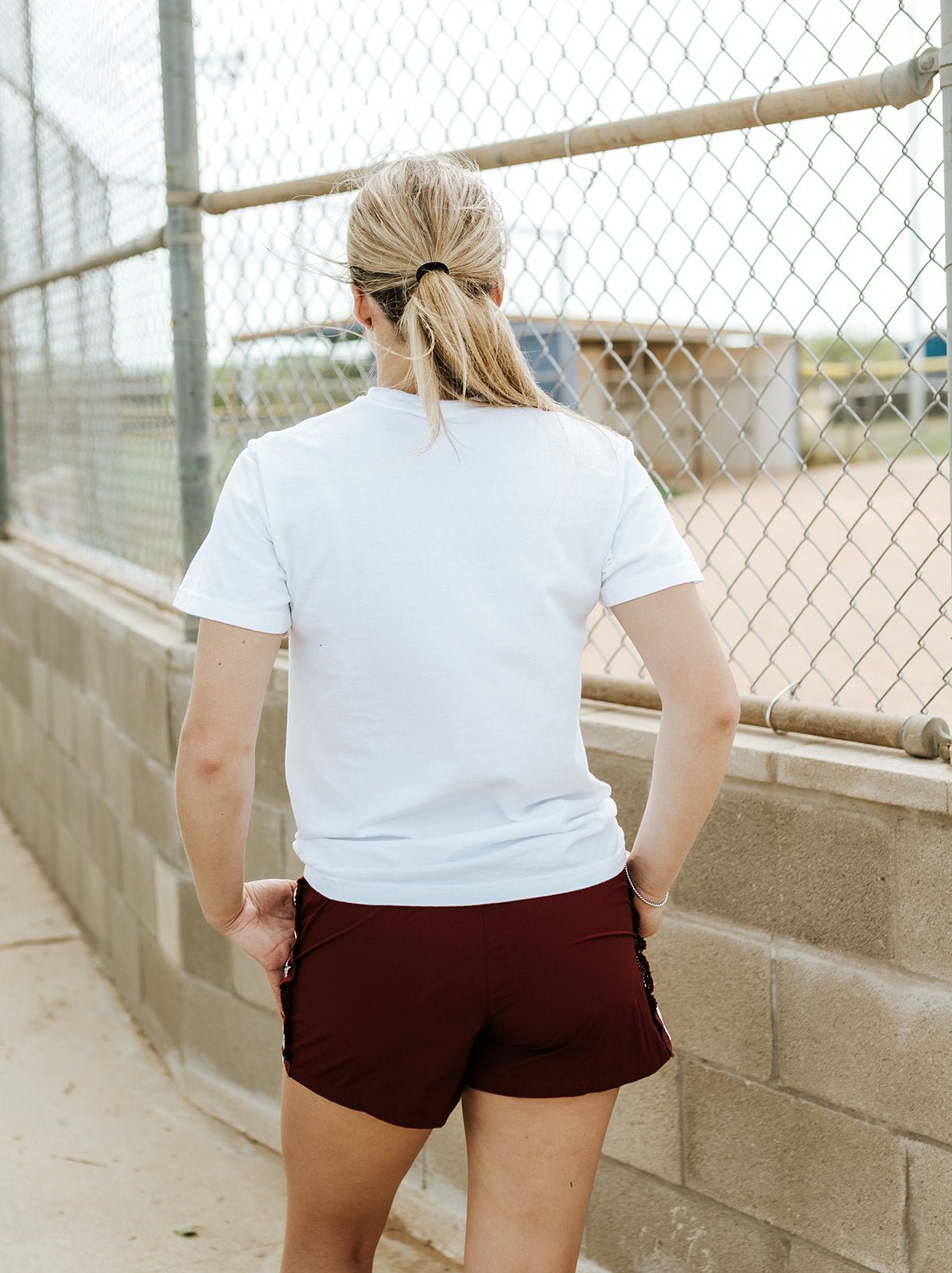 Lace Trim Burgundy Shorts CP18000 - Southern Soule Designs