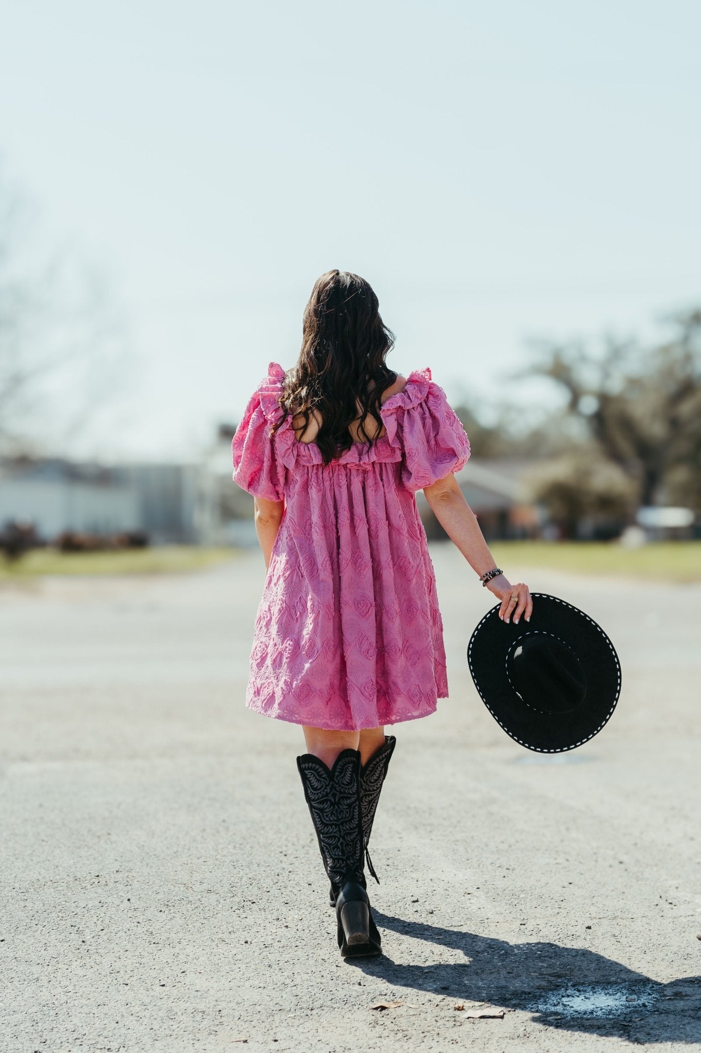 Lana Floral Embroidered Mini Pink Dress S1846D - 1 - Southern Soule Designs
