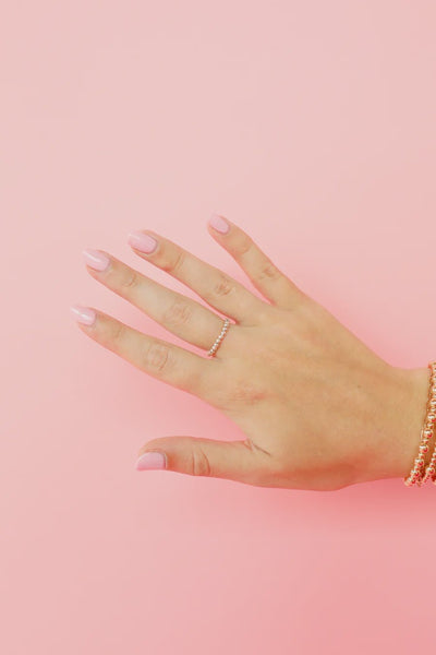 Lauren Silver Beaded Ring - Southern Soule Designs