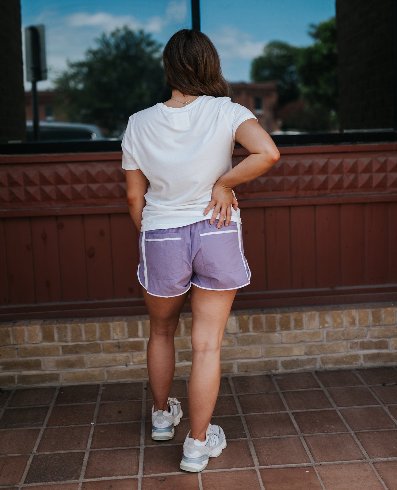 Lavender Windbreaker Shorts IP5778 - Southern Soule Designs