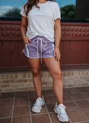 Lavender Windbreaker Shorts IP5778 - Southern Soule Designs