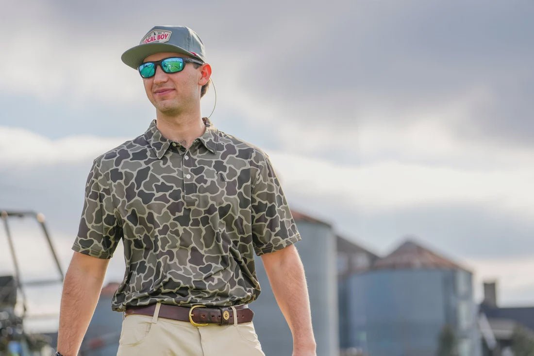 LB Dirty Myrtle Polo - Brush Camo - Southern Soule Designs