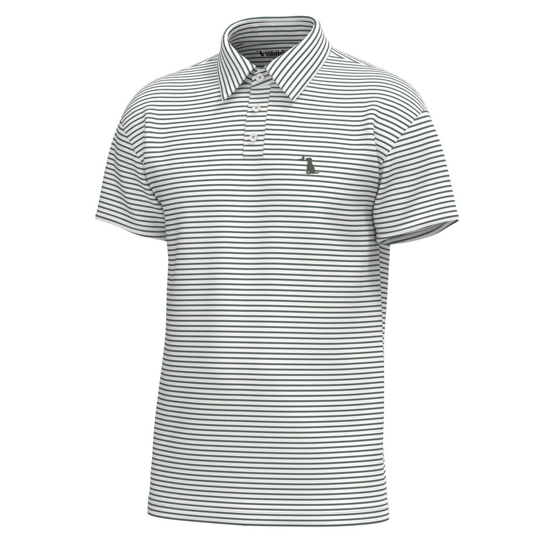 LB Duck Green/White Edisto Polo - Southern Soule Designs