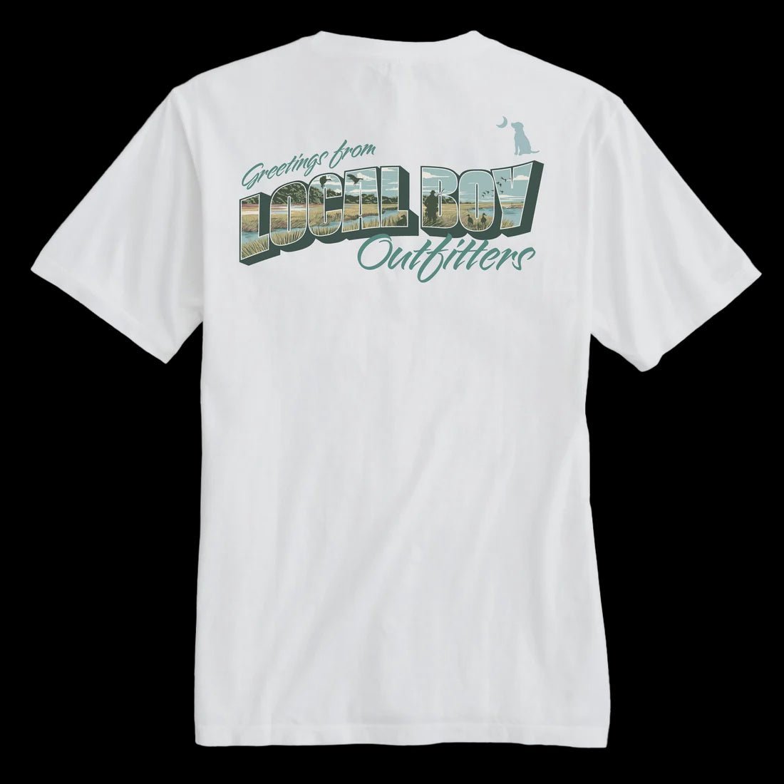 LB White Postcard T-Shirt - Southern Soule Designs